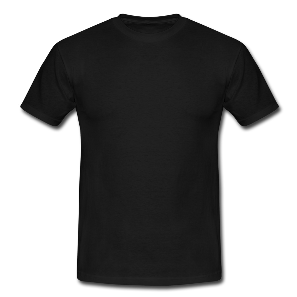 Basic schwarzes T- shirt - black